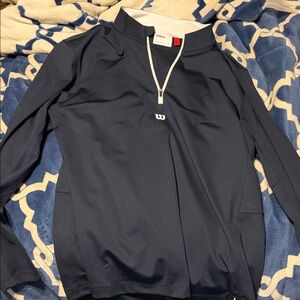 Wilson Dark Blue Quarter-Zip Pullover